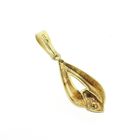 Image 6 of Two-tone gold minimalist pendant with diamond | 0.005 ct.