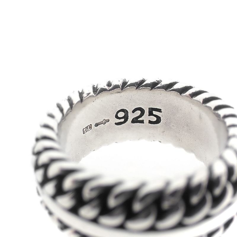 Image 7 of Silver Buddha to Buddha ring Chain texture