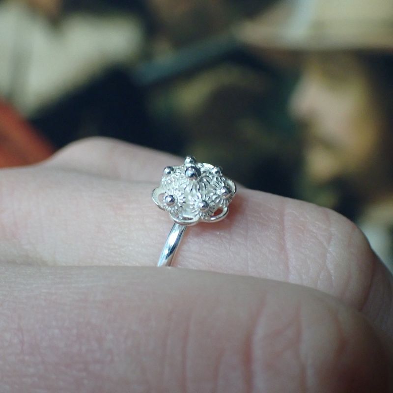 Image 8 of Silver ring with Zeeland button