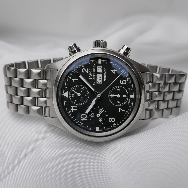 Image 20 of IWC Pilot Chronograph IW3706-007; Automatic men's watch