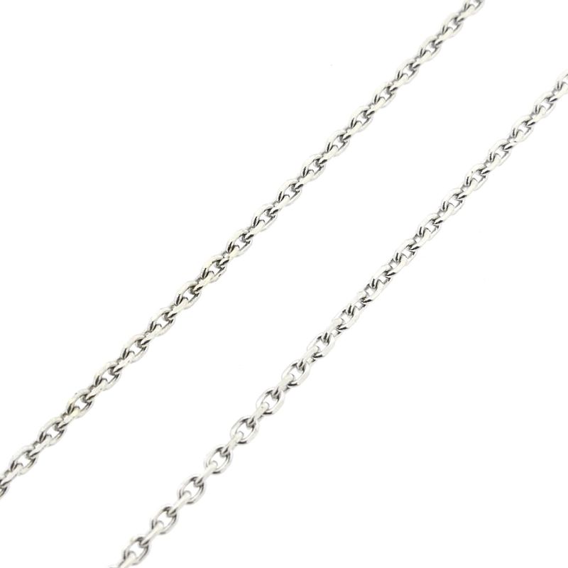 Image 5 of White gold anchor link necklace