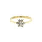 Image 3 of 18-karat gold subtle entourage ring with 0.11 ct. diamond | Sade İş