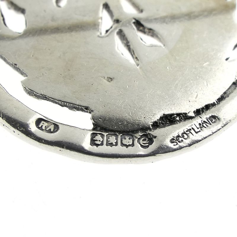 Image 6 of Silver brooch of thistles