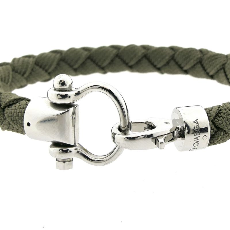 Image 3 of Omega Accessories; Sailing Bracelet; Khaki; Nylon; (M) 19cm