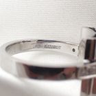 Image 5 of 1950s white gold ring set with a 0.50 ct. diamond and emerald