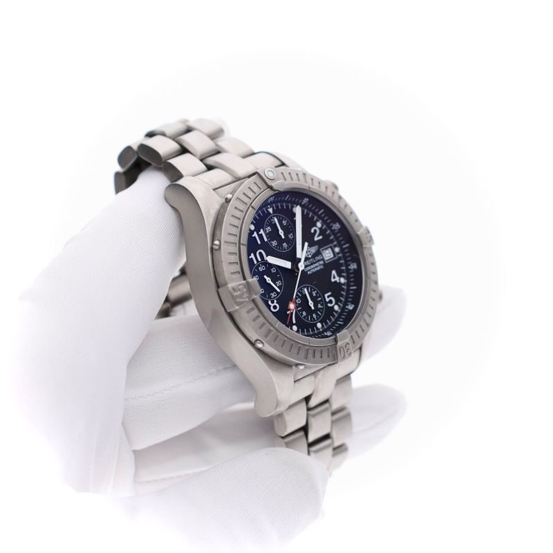 Image 12 of Breitling Avenger Titanium Chronograph E13360; Automatic Men's Watch