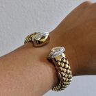 Image 8 of Fope bicolor gold bracelet with diamond 0.80 ct