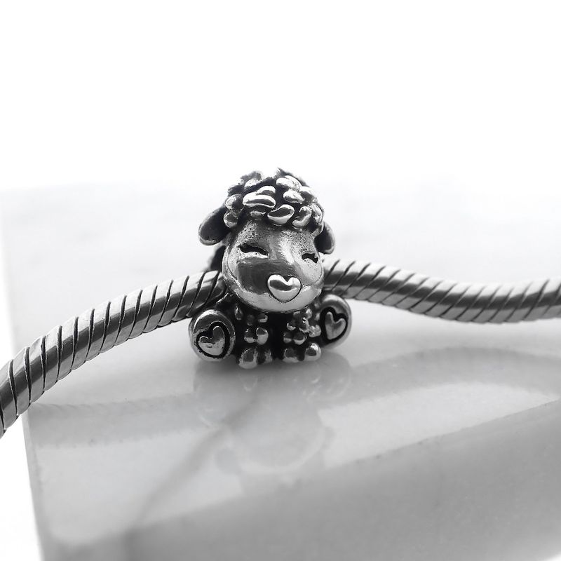 Image 2 of Pandora Friends charm; Silver; Patti the sheep