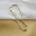 Image 8 of Gold anchor link bracelet | 20.5 cm