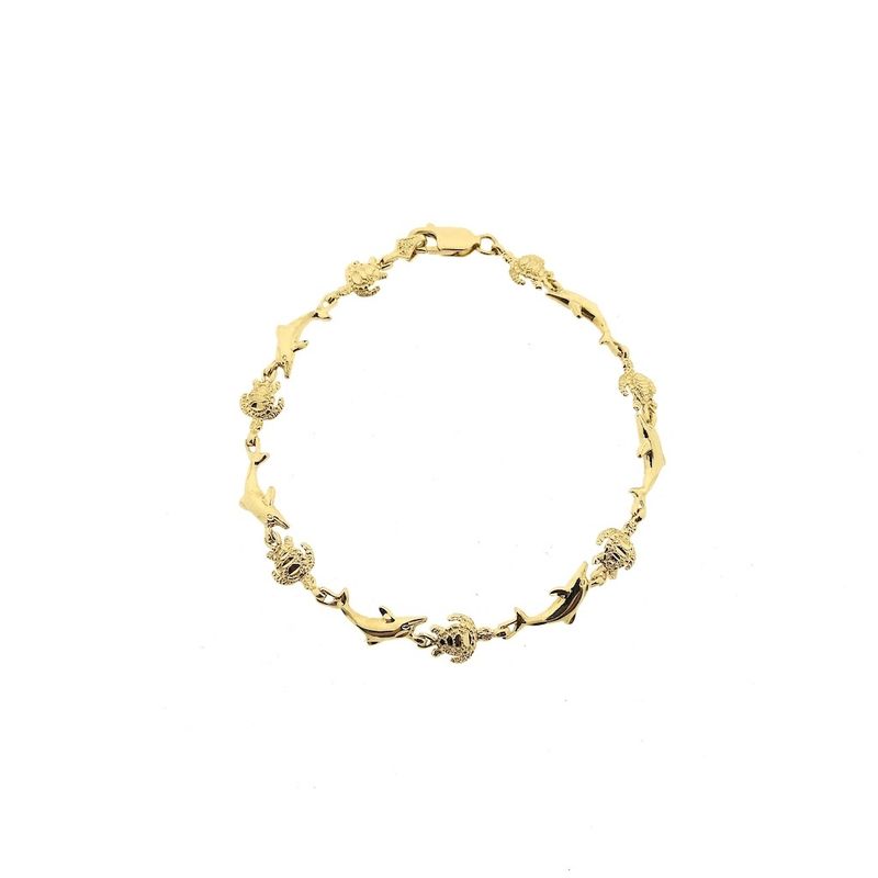 Image 3 of Gold bracelet; Ocean | 18 cm
