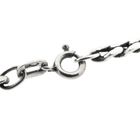 Image 4 of Silver Flat Gourmet Link Necklace
