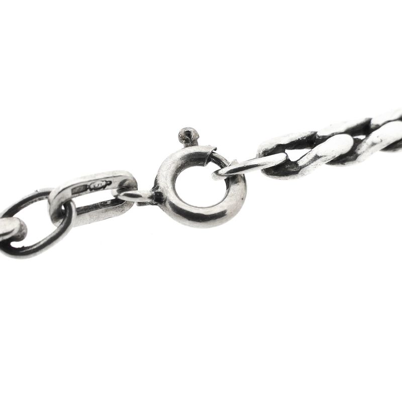 Image 4 of Silver Flat Gourmet Link Necklace