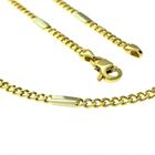 Image 2 of Gold closed Figaro link chain | 46.5 cm