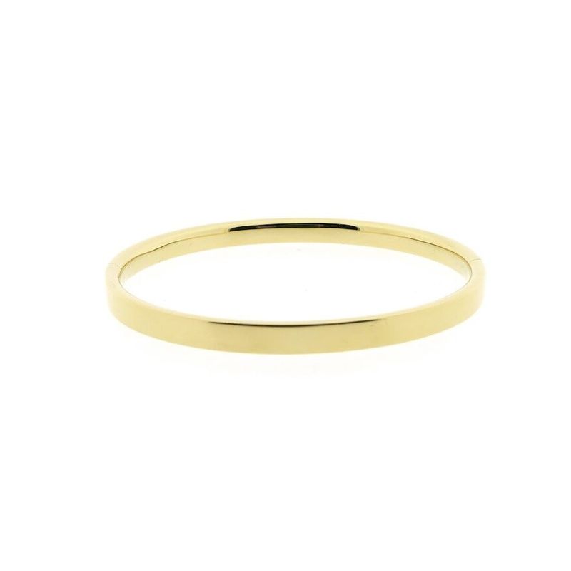 Image 1 of Gold smooth slave bracelet | Ø 65 mm