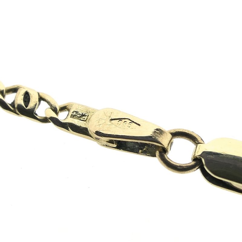 Image 5 of Gold navy link bracelet | 19 cm