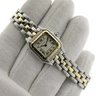 Image 10 of Cartier Panthère '1 Row'; 18k gold/steel women's watch