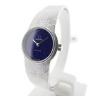 Image 2 of Omega Deville; 18k white gold women's watch with lapis lazuli dial
