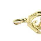 Image 7 of Gold zodiac sign pendant; Capricorn