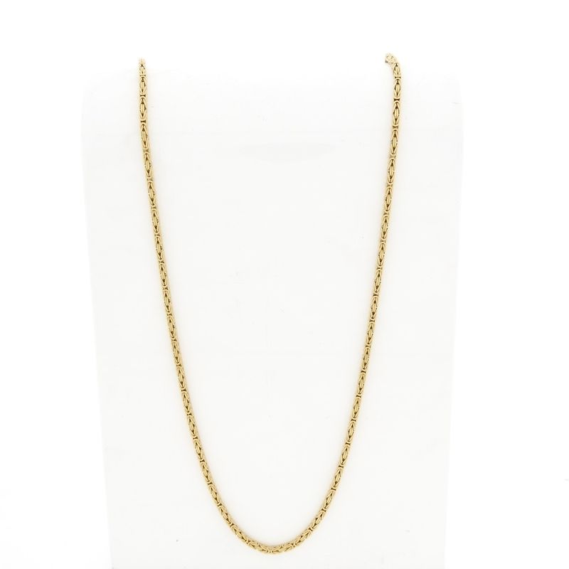 Image 6 of Gold square king chain | 80 cm