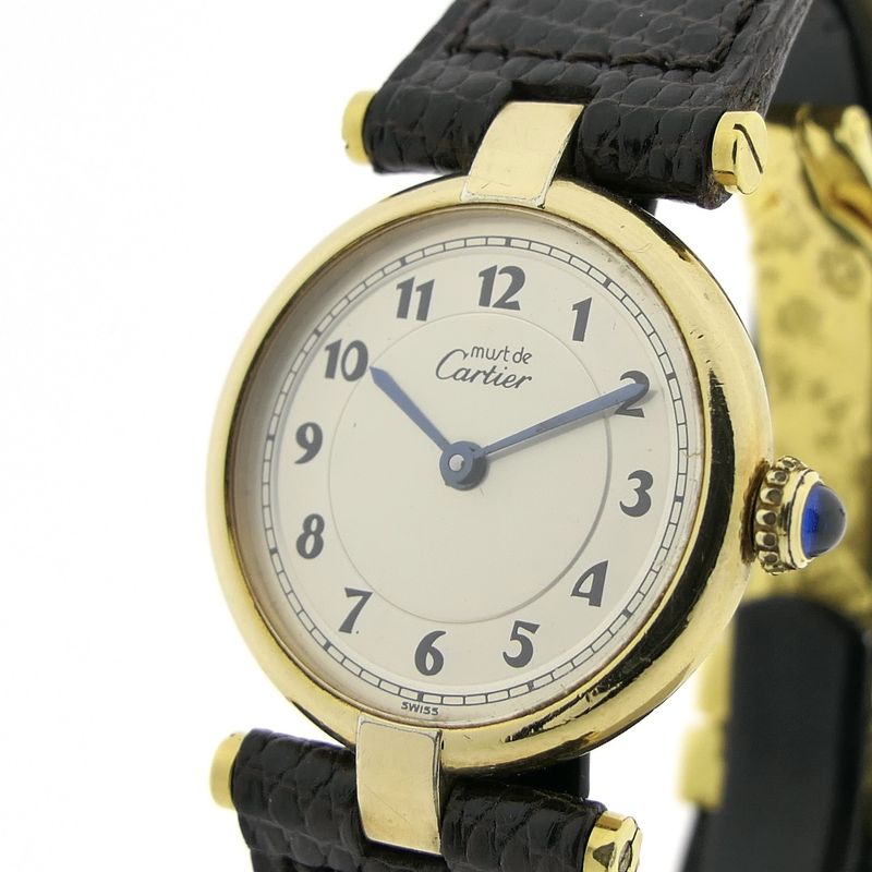 Image 2 of Cartier 'Must de Vendome' Vermeil; Ladies watch