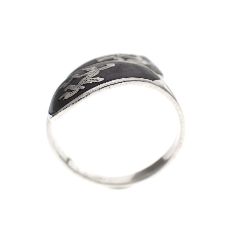 Image 4 of Siam silver ring with wajang dancers