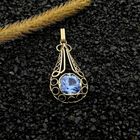 Image 2 of Gold Pendant with Topaz; 14 Karat
