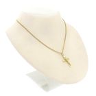 Image 10 of Gold pendant of a cross with corpus; INRI