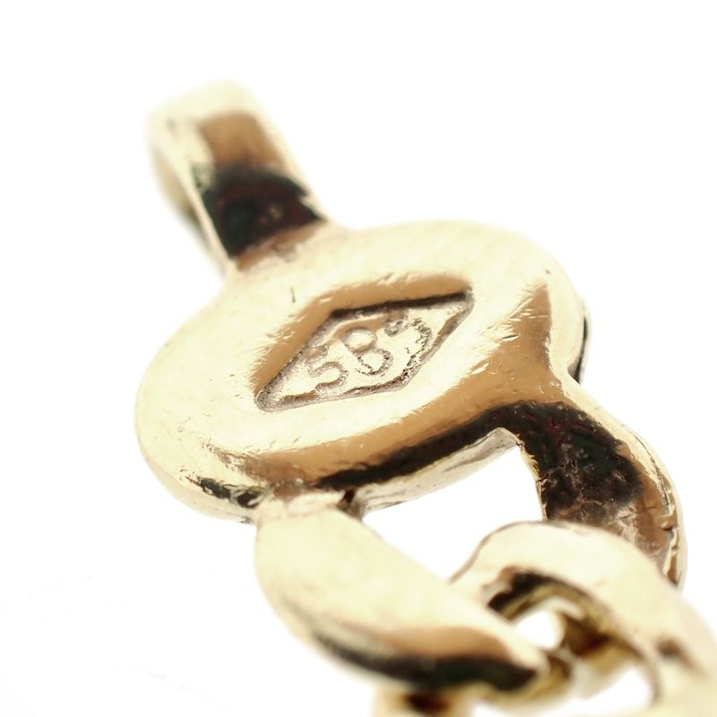 Image 4 of Yellow gold Figaro variation necklace; Men's | 51 cm