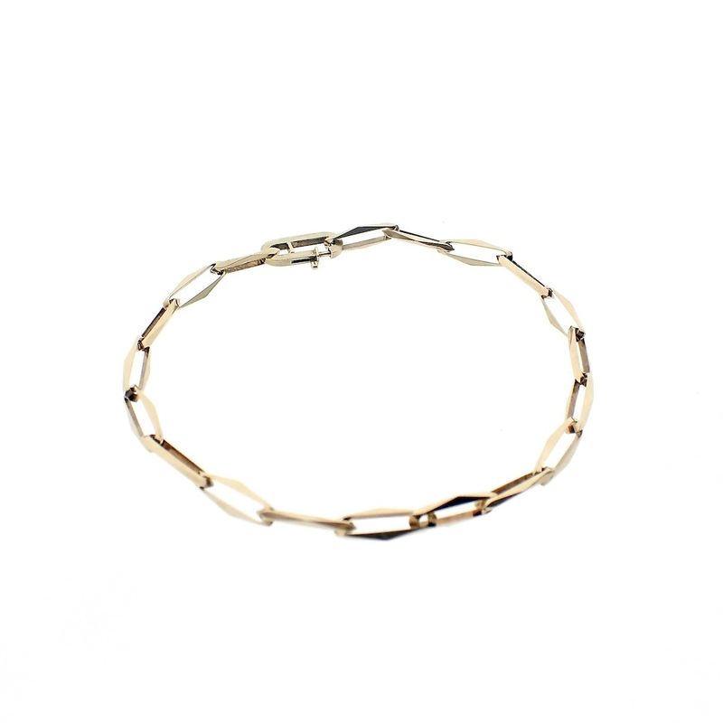 Image 3 of Gold closed forever link bracelet | 19.5 cm