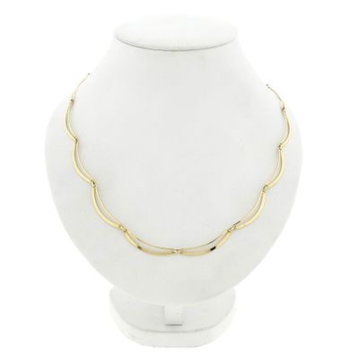 Tricolor gold navy link necklace | 51 cm Image 1 of Tricolor gold navy link necklace | 51 cm