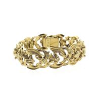 Gold bracelet with diamonds; 0.80 ct.