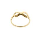 Afbeelding 5 van Gouden infinity ring met diamanten; 0,035 ct.