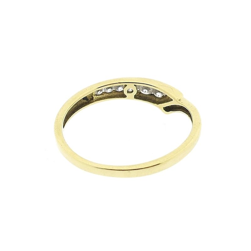 Image 8 of Gold ring with zirconia