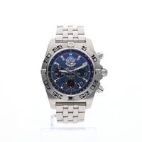 Breitling Chronomat 44 'Blue Impulse' Limited Edition AB01107E; Chronograph men's watch