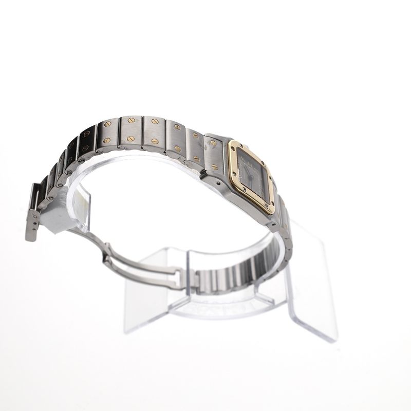 Image 12 of Cartier Santos Ladies ref. 1567; 18k gold/steel women's watch