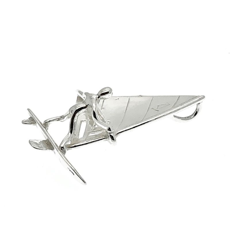 Image 2 of Silver pendant; Windsurfer