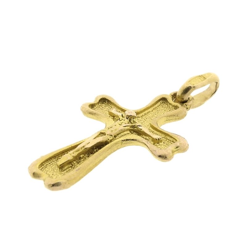 Image 5 of Antique gold pendant of a cross with corpus