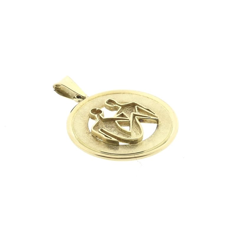 Image 3 of Fabiola gold pendant of the zodiac sign Gemini