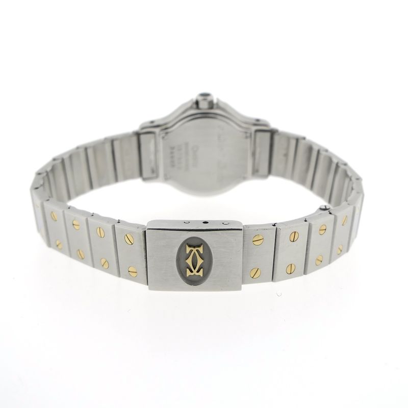 Image 15 of Cartier Santos Octagon 187903; Women's watch in 18k gold and steel