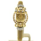 Image 1 of Swiss Geneva Bracelet/Cocktail Watch; 18k gold women's watch with diamonds