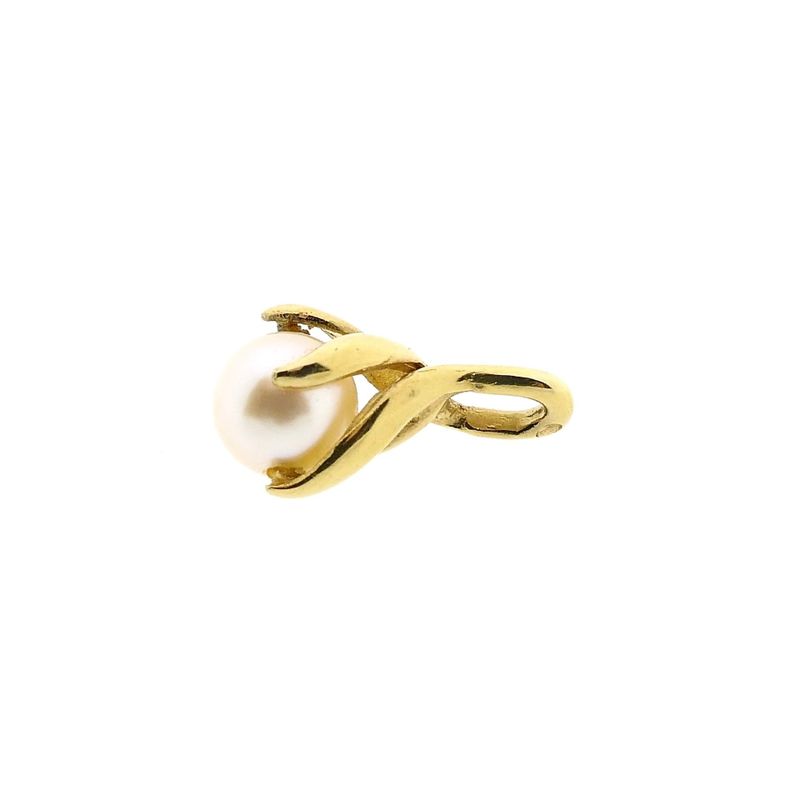 Image 9 of 14 Karat Gold Pendant with Cultured Pearl
