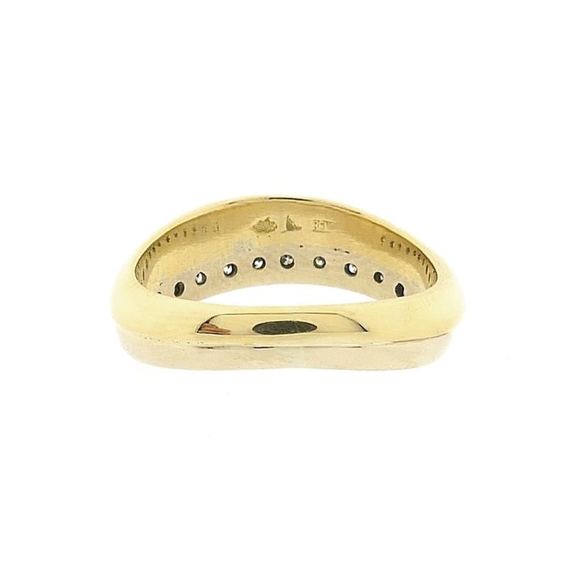 Image 6 of Two-tone gold ring with diamond; 0.26 ct.