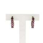 Image 1 of 9 carat stud earrings with pink tourmaline