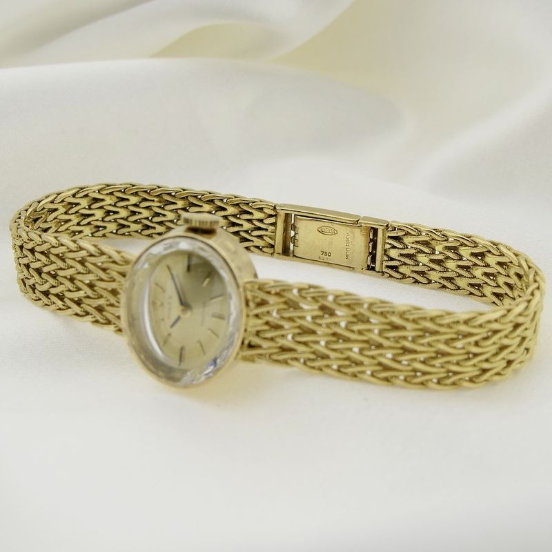 Image 18 of Rolex Precision; 18k gold ladies watch