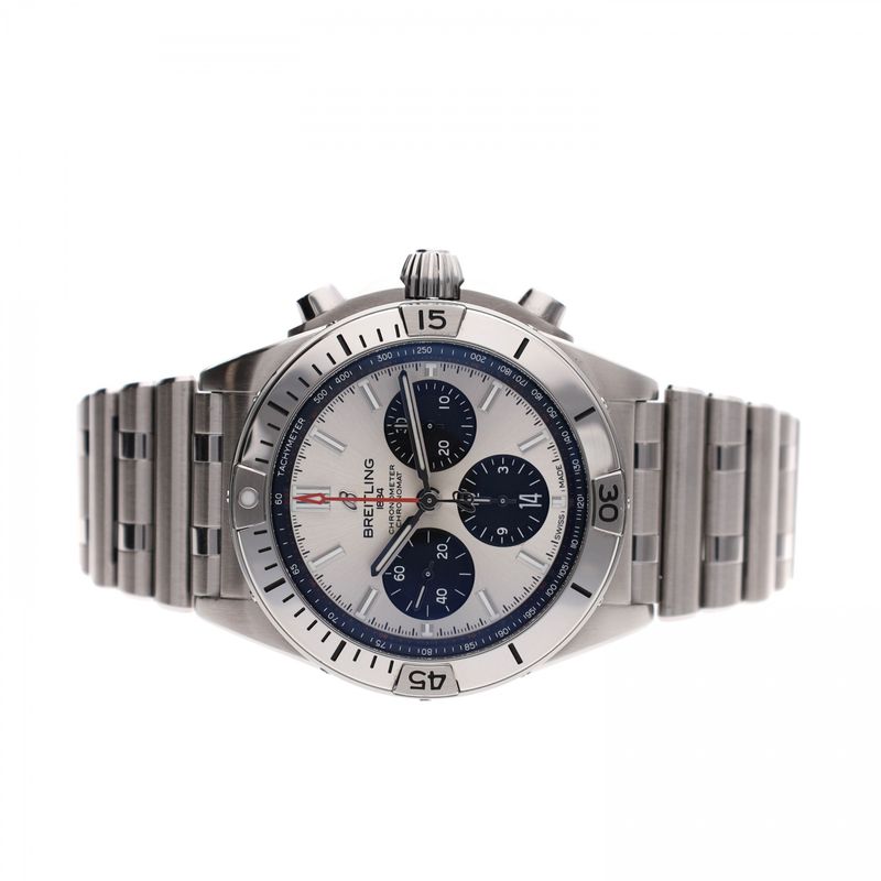 Image 15 of Breitling Chronomat B01 42mm AB013401G1A1; Men's Chronograph Watch