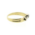 Image 5 of Two-tone gold solitaire ring with zirconia