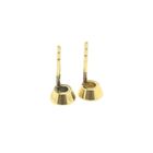 Image 6 of Gold subtle stud earrings with diamond | 0.20 ct.