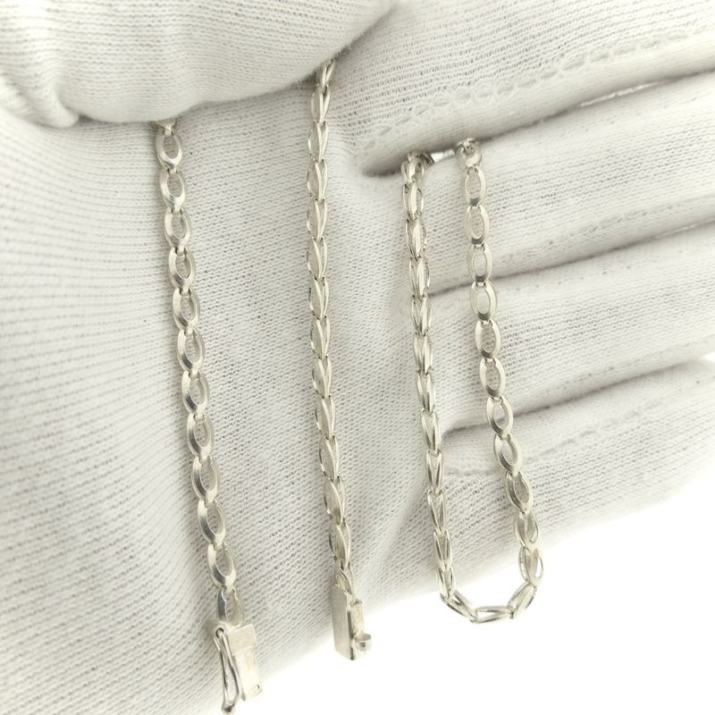 Image 9 of Silver fantasy link chain | 43 cm