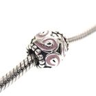 Image 2 of Pandora Charm; Silver; Breast Cancer Ribbon Charm