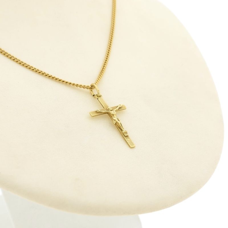 Image 5 of Gold pendant of cross with corpus